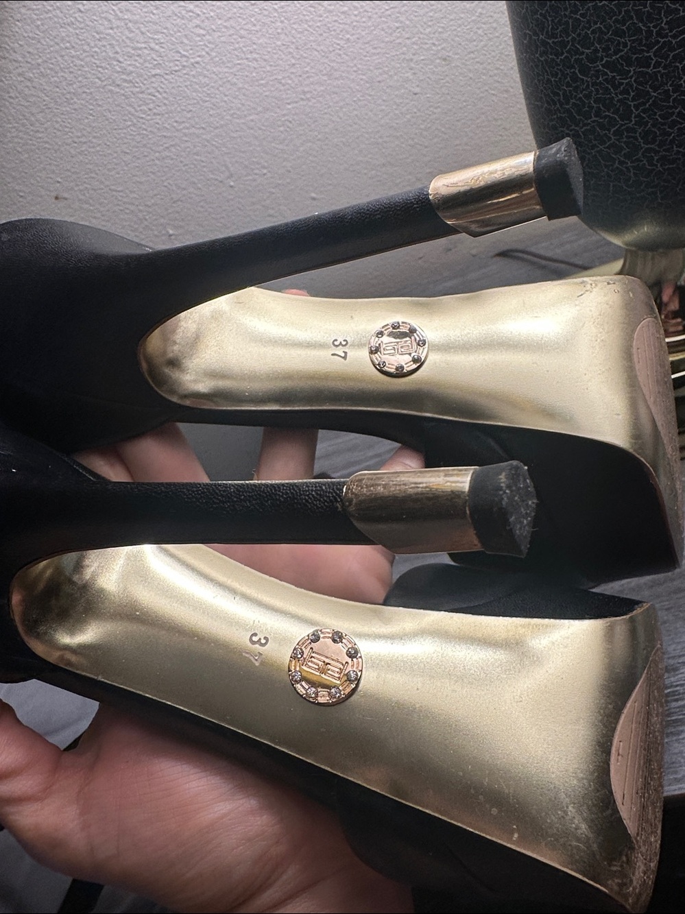 Basic Editions Black Platform Heels - Picture 13 of 14